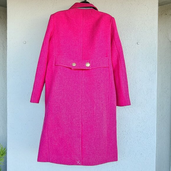 NWT J. Crew Italian Stadium Cloth Nello Gori Wool double breasted coat Sz 8 - Picture 7 of 16